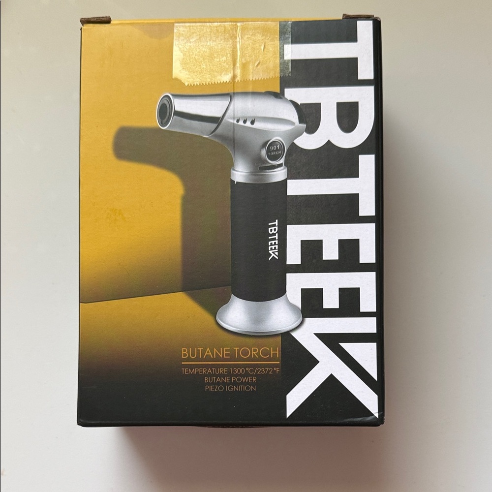 TBTEEK Butane Torch - Black and Silver